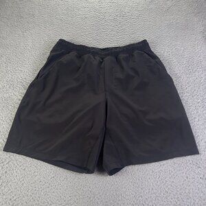 Lululemon Pace Breaker Shorts Mens M Black Lined 7" Drawstrings Athletic Gym